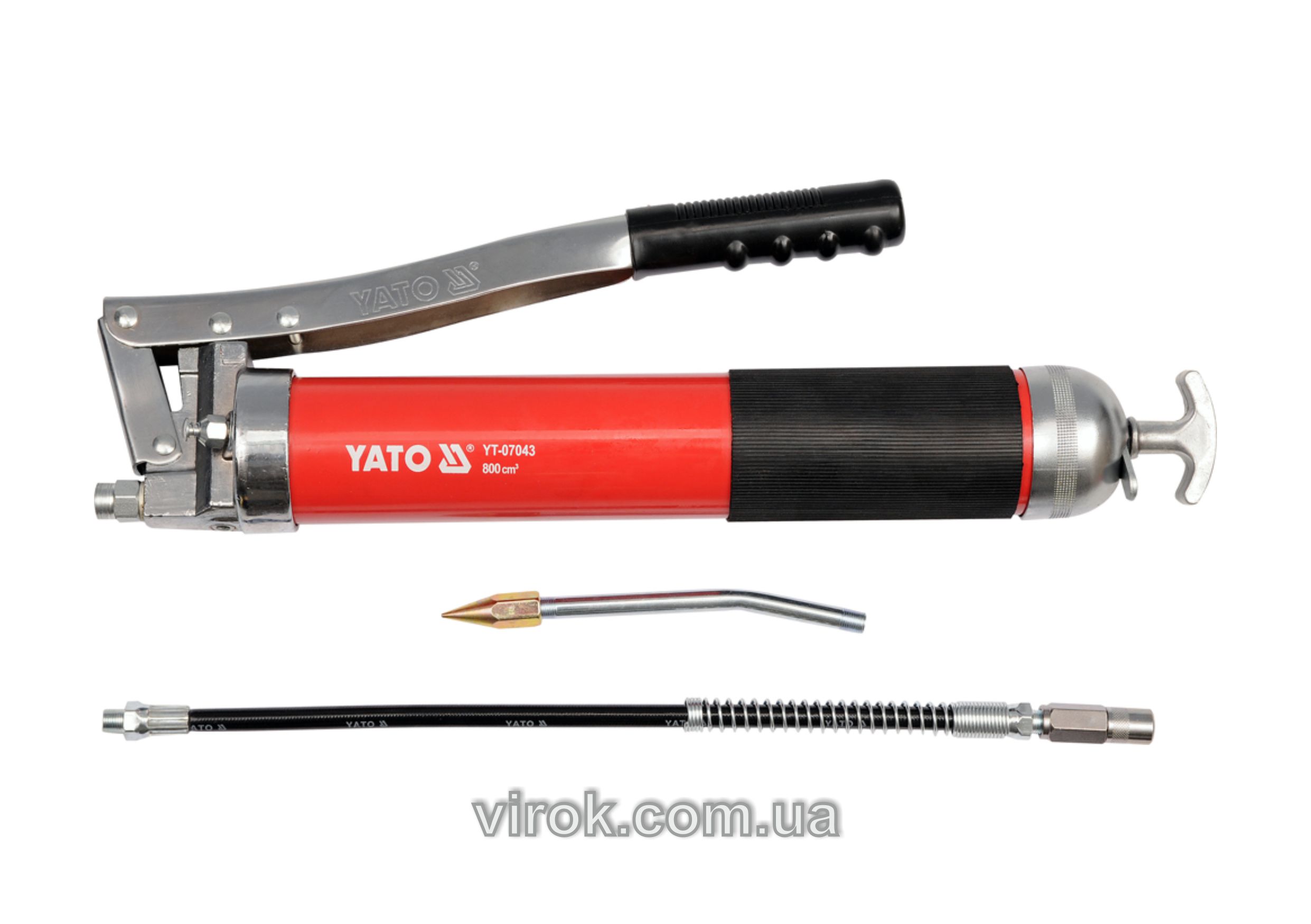 Шприц мастильний YATO 800 мл 27-41 МПа купити зі знижкою - VIROK