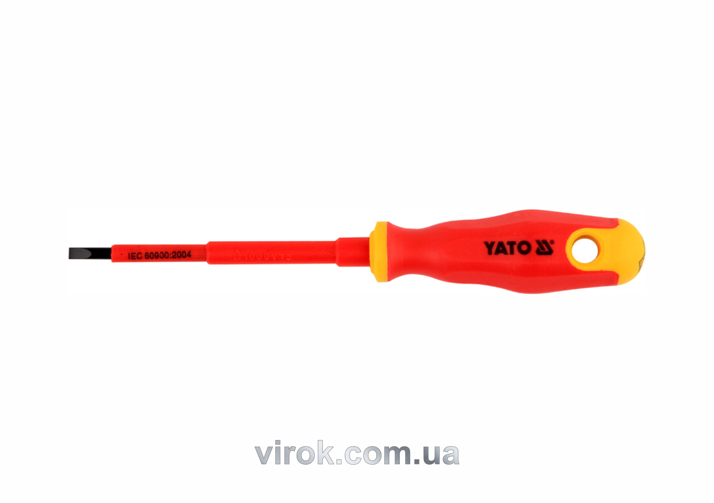 Купить Отвертка диэлектрическая плоская YATO SL4 х 100 мм VDE до