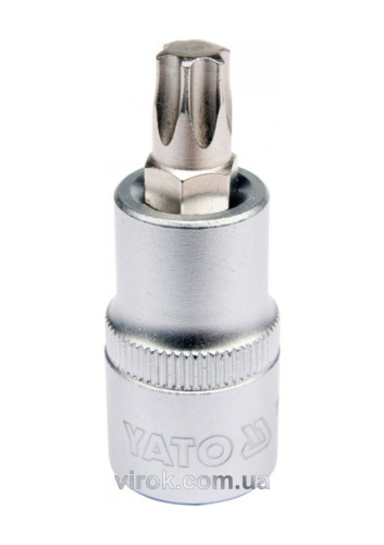 Головка торцева з насадкою викрутковою TORX YATO 1/2" Т50 х 55 мм