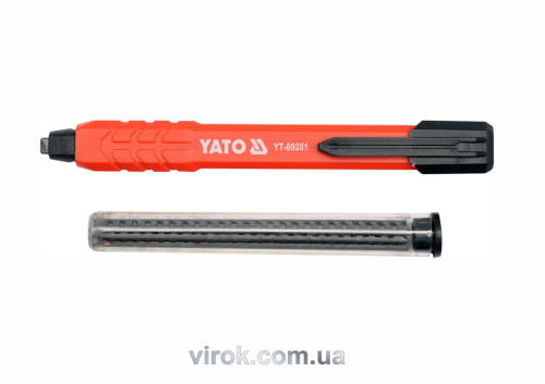 Олівець автоматичний для мулярських і столярних робіт YATO HB + 5 стержнів