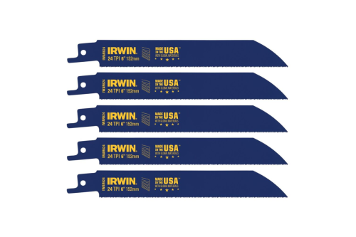 Полотно  по металу для шабельних пил IRWIN SRB 818R бі-металеве, l= 150 мм 24 TPI, паков. 5 шт 10504154