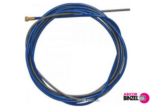 Спіраль подаюча синя ABICOR BINZEL : 1.5 x 4.5 x 340 мм, для дроту 0.8 - 1.0 мм