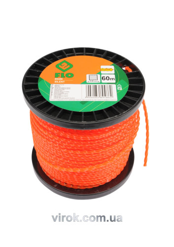 Жилка для тримера квадратна на котушці FLO 3 мм х 60 м