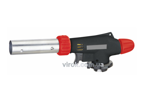 Пальник газовий з п'єзозапалом і регулюванням доступу повітря 360° VIROK з цанговим з'єднанням