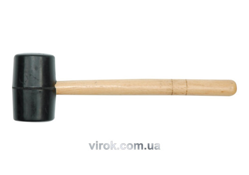 Молоток гумовий VOREL з дерев'яною ручкою 55 мм 450 г