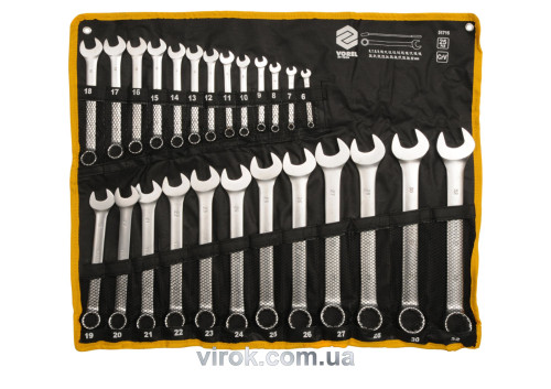 Набір ключів ріжково-накидних VOREL М6-32 мм 25 шт