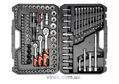 Набір інструментів YATO 1/4" 3/8" і 1/2" 120 шт