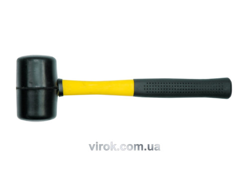 Молоток гумовий VOREL з склопластиковою ручкою 76 мм 1.2 кг