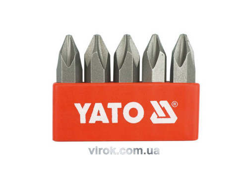 Насадка викруткова ударна YATO 5/16" хрестова PH2 х 36 мм 5 шт
