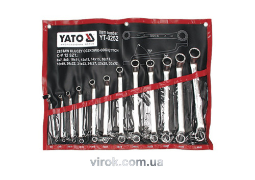 Набір ключів накидних YATO М6-32 мм 12 шт