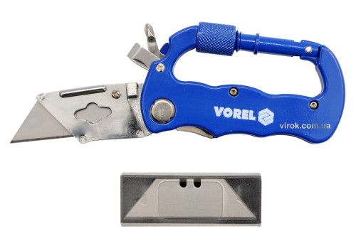 Ніж складний VOREL з трапецевидним лезом 61 х 33 х 0.5 мм