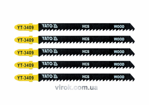 Полотно для електролобзика (дерево) YATO HCS 8TPI 115 мм 5 шт