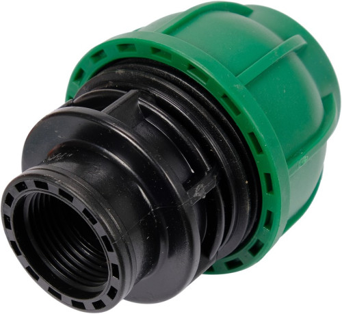 Муфта до водяних пластикових труб з внутр. різьбою 32 мм- 3/4" FLO поліпропіленова, для тиску 1 MPa