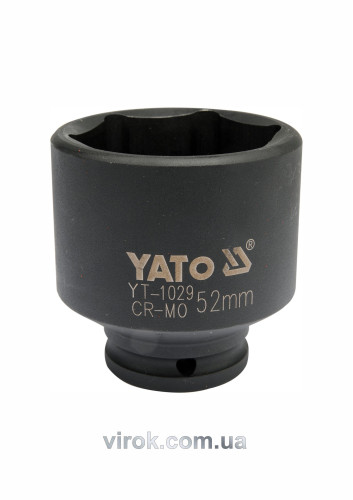 Головка торцева ударна шестигранна для ступиць YATO 1/2" М52 х 72 мм