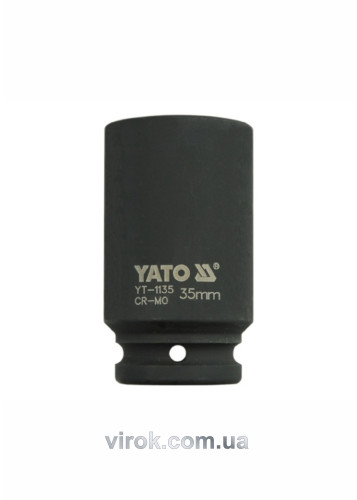 Головка торцева ударна шестигранна YATO 3/4" М35 х 90 мм