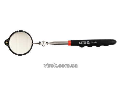 Дзеркало інспекційне з підсвітлюванням YATO Ø54 мм на телескопічній ручці 265-920 мм