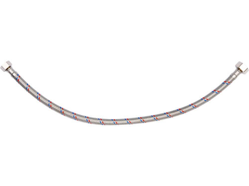 Шланг водопровідний з опліткою з нерж сталі FALA l= 500мм, Ø= 8/12, з'єднання F-1/2" х F-3/8" 1 МПа