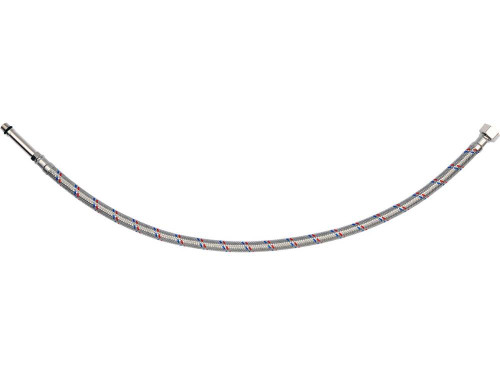 Шланг водопровідний з опліткою з нерж сталі FALA l= 600мм Ø= 8/12, з'єдн F-3/8" х M-M10x1- 50мм 1МПа