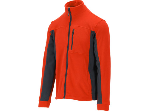 Куртка робоча з поліестеру утеплена флісом YATO розмір L, червоно-чорна, 3 кишені [10]