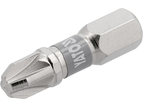 Насадка викруткова YATO; PZ3 х 25мм. шпиндель 6-гран- 1/4", покрита нікелем, 2шт.[10]