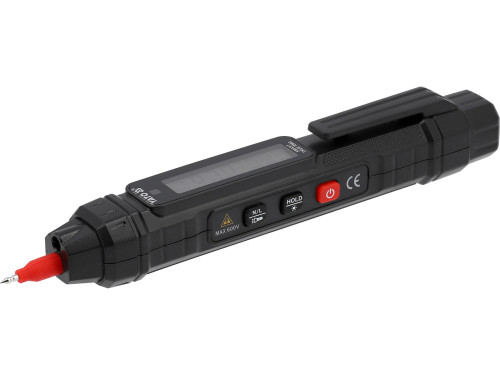 Мультиметр для вимірювання електр. параметрів YATO з LCD-диспл, напруга- 0,8- 600 V AC/DC, каб 93 см