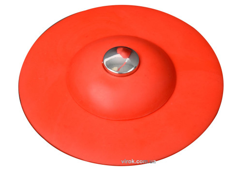 Корок для ванни силіконовий червоний FALA Ø= 100 мм