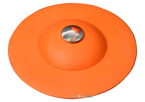 Корок для ванни силіконовий оранжевий FALA Ø= 100 мм