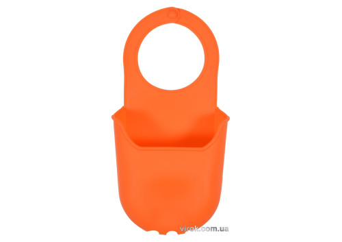 Органайзер для губки підвісний силіконовий оранжевий FALA 200 х 100 мм