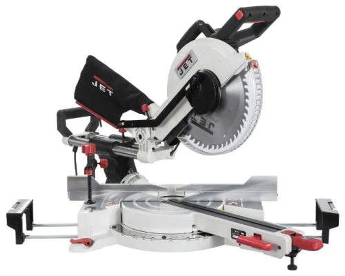 Пила торцьовальна з протяжкою JET JWMS-12X : 230 В, 1,8 кВт. диск Ø=305(30) мм, -+45° глиб- 100/50