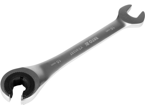 Ключ ріжково-накидний з тріщаткою М15 YATO YT-01337