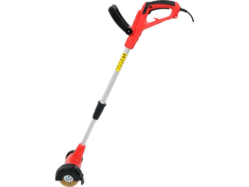 Щітка по бруківці електромереж 230В YATO, 400Вт, 2 щітки Ø=110мм, телескоп. тримач, кабель-35 см [6]