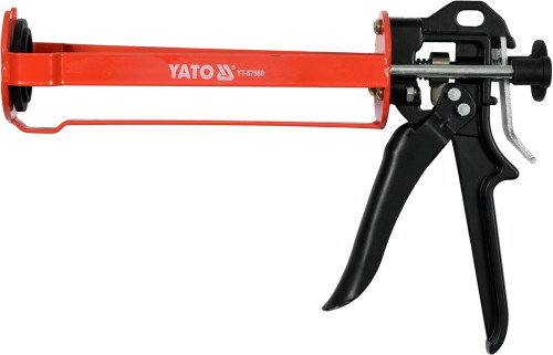 Пістолет для нанесення густих мас YATO : півкруглий, L= 225 мм, W= 70 мм