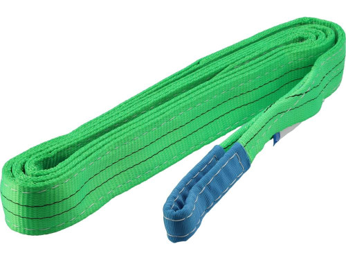 Строп пасовий з поліестеру VOREL 2 петлі по 30 см, заг. l=5 м, шир.- 60 мм, макс. навантаж- 2 т [15]