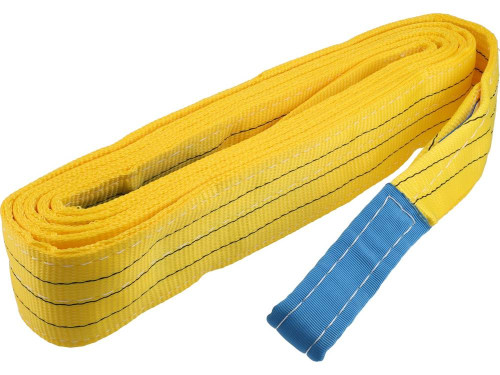 Строп пасовий з поліестеру VOREL 2 петлі по 35 см, заг. l= 6 м, шир.- 90 мм, макс. навантаж- 3 т [9]