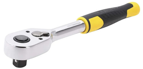 Тріщатка STANLEY : квадрат 1/2", 72 Зубці. крок 5°, швидковстановна.