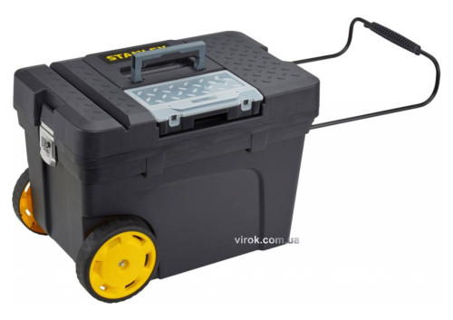 Ящик для інструментів на колесах пластиковий STANLEY "Mobile Contractor Chest" 60 х 38 х 43 см