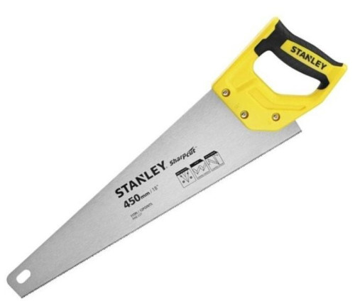 Ножівка по дереву STANLEY "SHARPCUT" : L= 450 мм, 11 зубів/1"