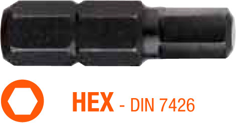 Насадка викруткова INDUSTRY USH HEX 3 x 25 мм 10 шт