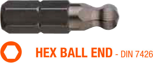 Насадка викруткова INDUSTRY USH HEX BALL END SW3 K x 25 мм 5 шт