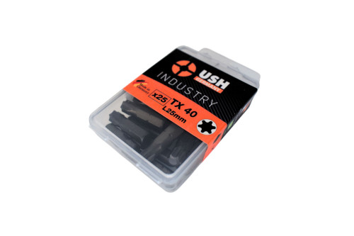 Насадка викруткова USH Industry : TORX T40 x 25 мм, Torsion Уп. 25 шт.