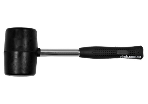 Молоток гумовий VOREL з металевою ручкою 76 мм 1100 г