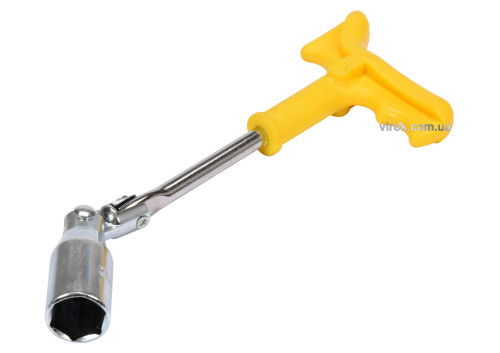 Ключ для свічок шарнірний VOREL М16 x 260 мм з пластиковою ручкою