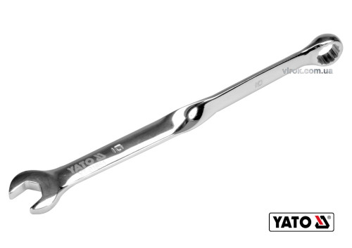 Ключ ріжково-накидний кручений 90° YATO 10 x 165 мм