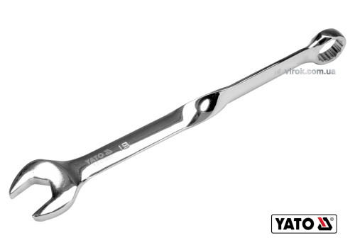 Ключ ріжково-накидний кручений 90° YATO 19 x 259 мм