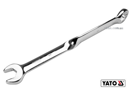 Ключ ріжково-накидний кручений 90° YATO 30 x 398 мм