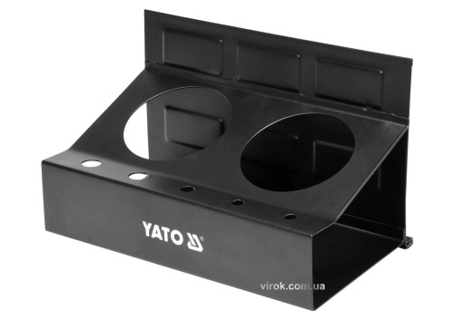 Полиця магнітна YATO з 2 велими і 5 малими отворами 215 x 120 x 130 мм