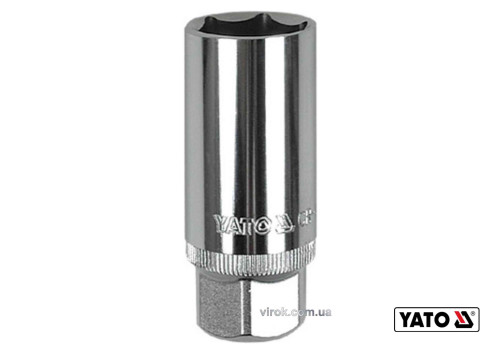 Головка торцева до свічок двигуна YATO 1/2" M21 x 64 мм