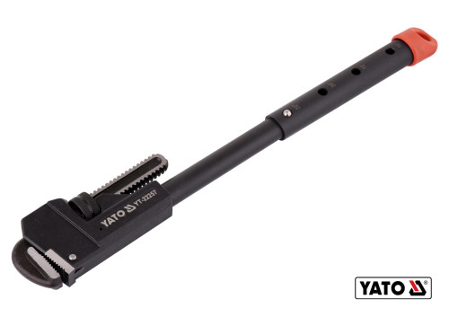 Ключ трубний телескопічний YATO 400-550 мм (16"/18"/20"/22") Ø80 мм CrMo 55-60 HRC