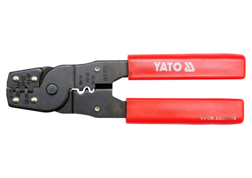Кліщі для обтискання і зачистки проводів YATO 180 мм