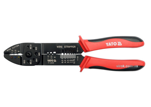 Кліщі для обтискання і зачистки проводів 1.5-6 мм² YATO 240 мм